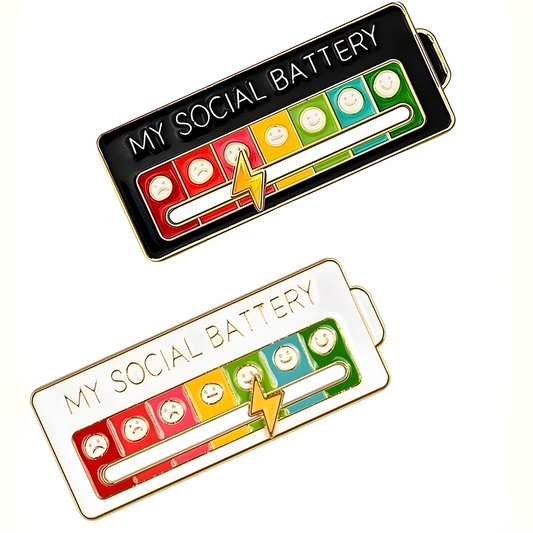 Pin Batería Social